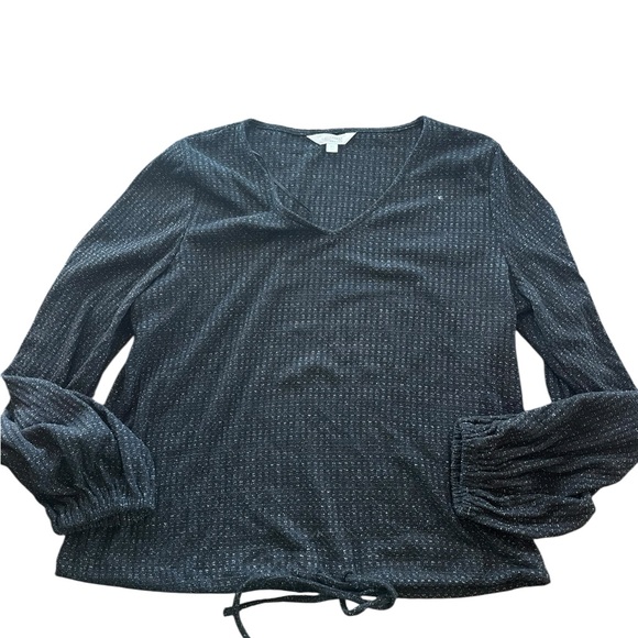 LC Lauren Conrad Tops - ✨ LC Lauren Conrad Metallic Knit Blouse –‎ Size M